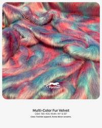 Multi-Color Fur Velvet Fabric 180-400 GSM | 44” & 58” Width | Fashion Apparel & Home Décor  in Surat